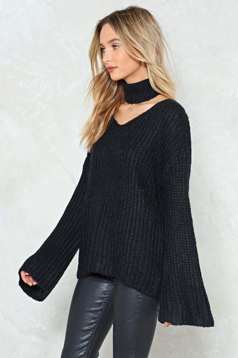 Choker neck hot sale sweater