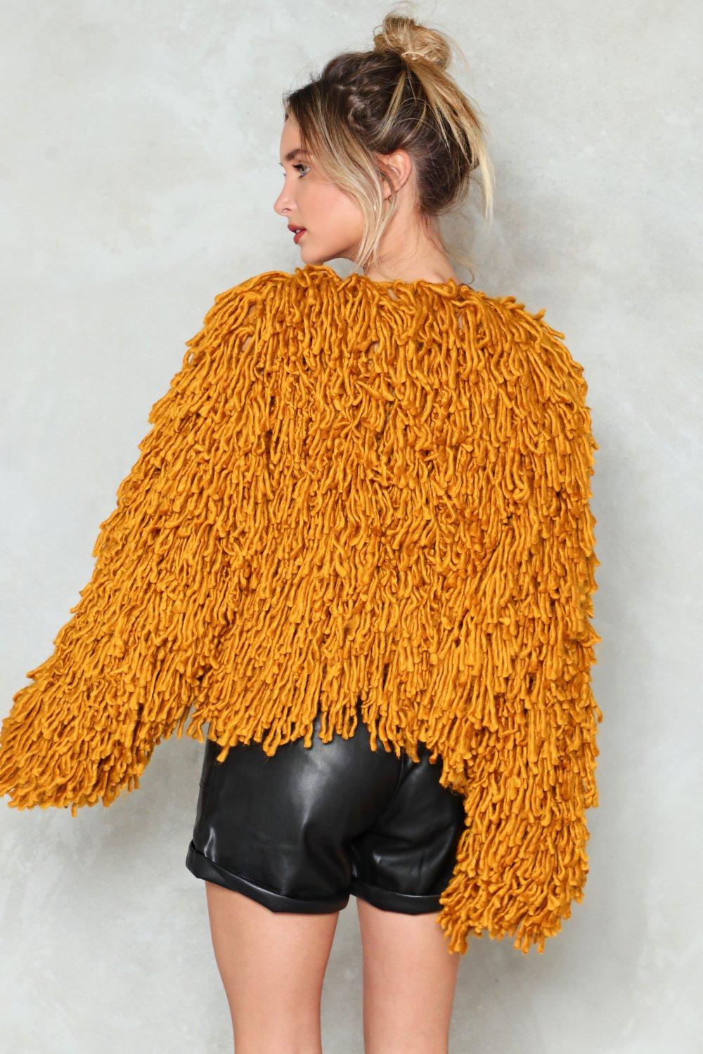 Nasty gal hotsell shaggy cardigan