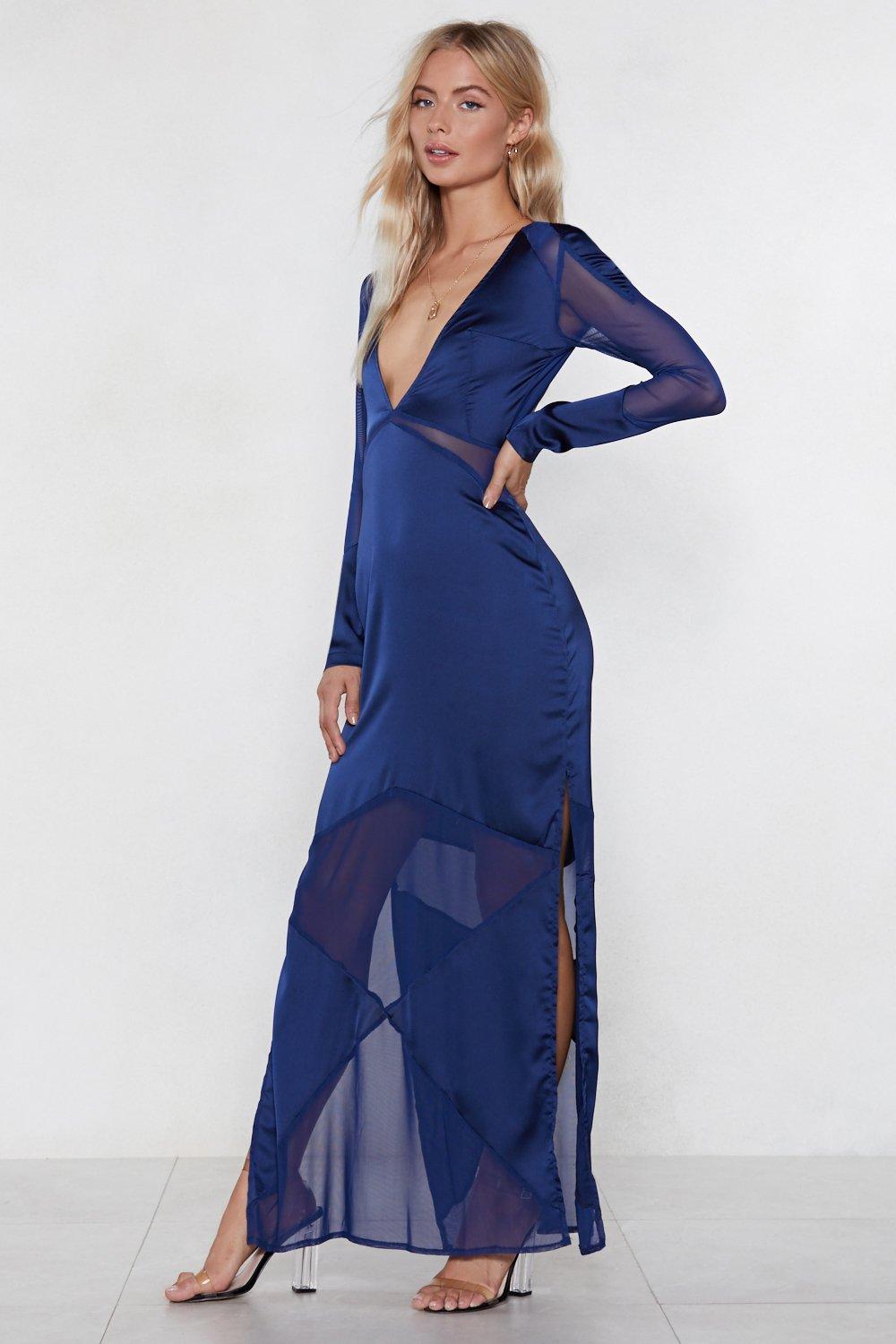 nasty gal blue dress