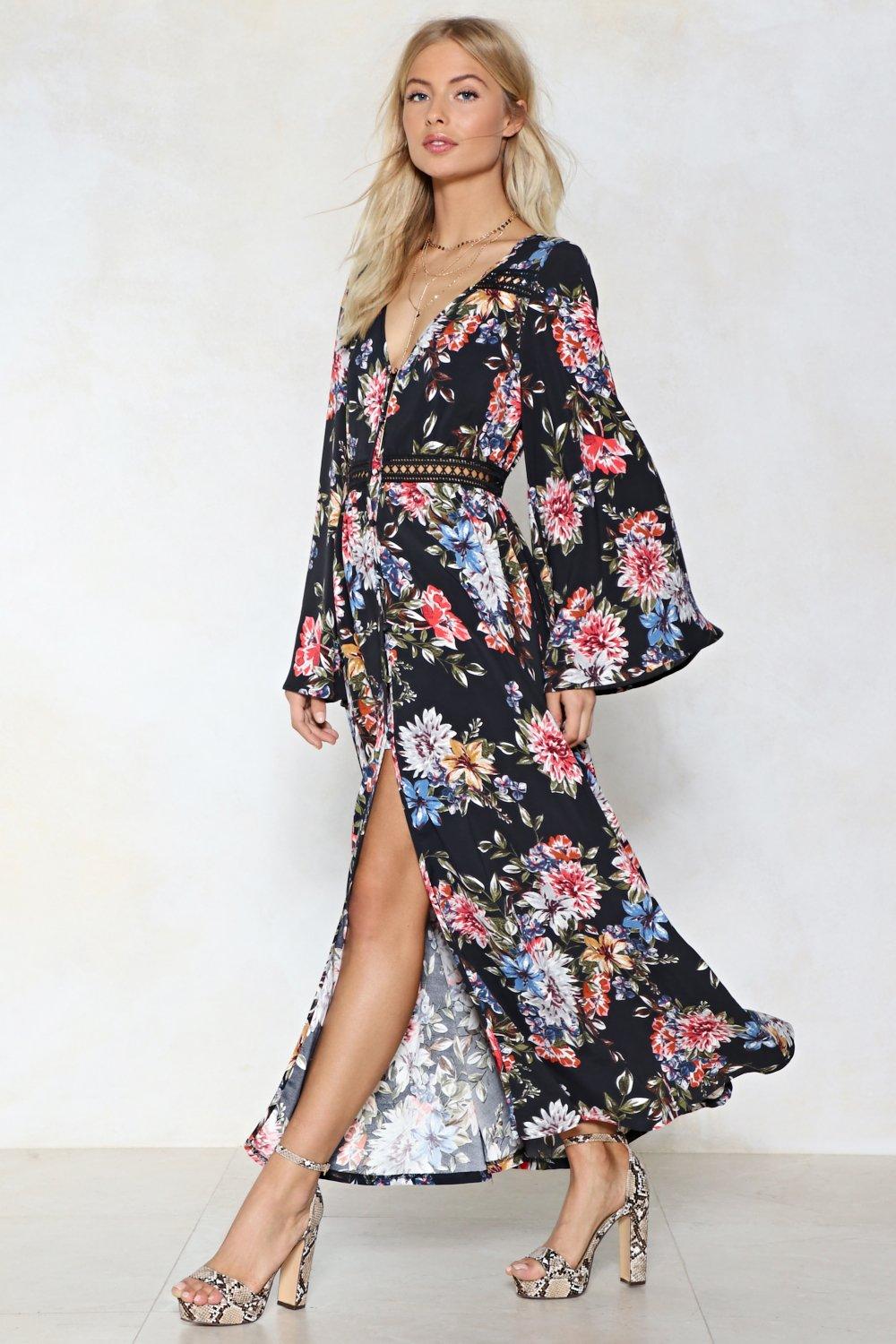 nasty gal floral dress