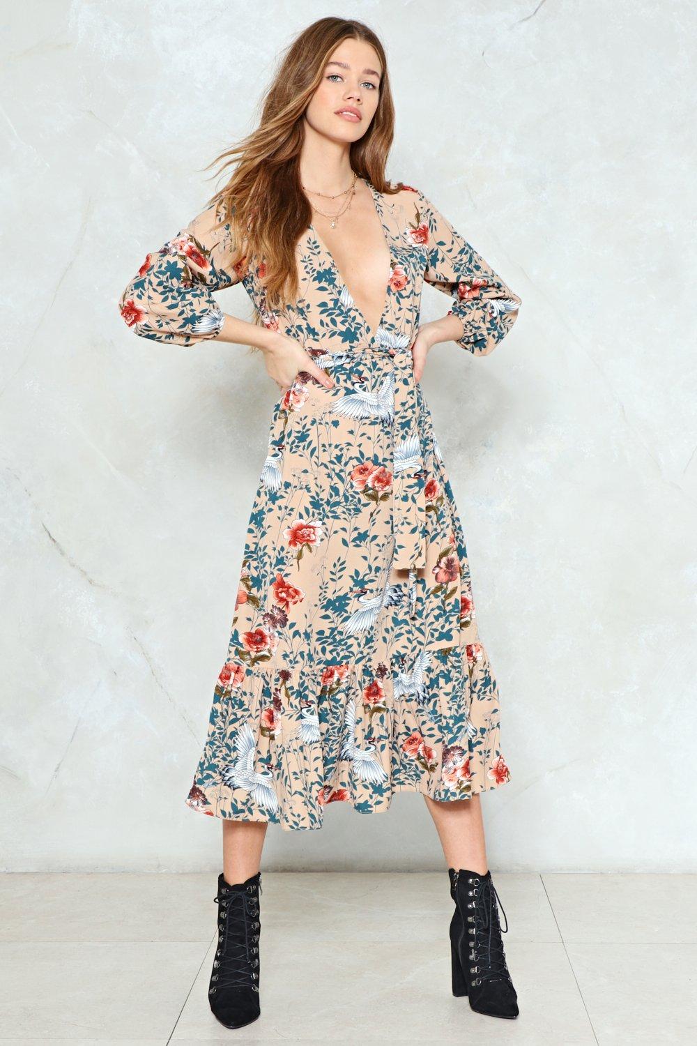 nasty gal floral dress