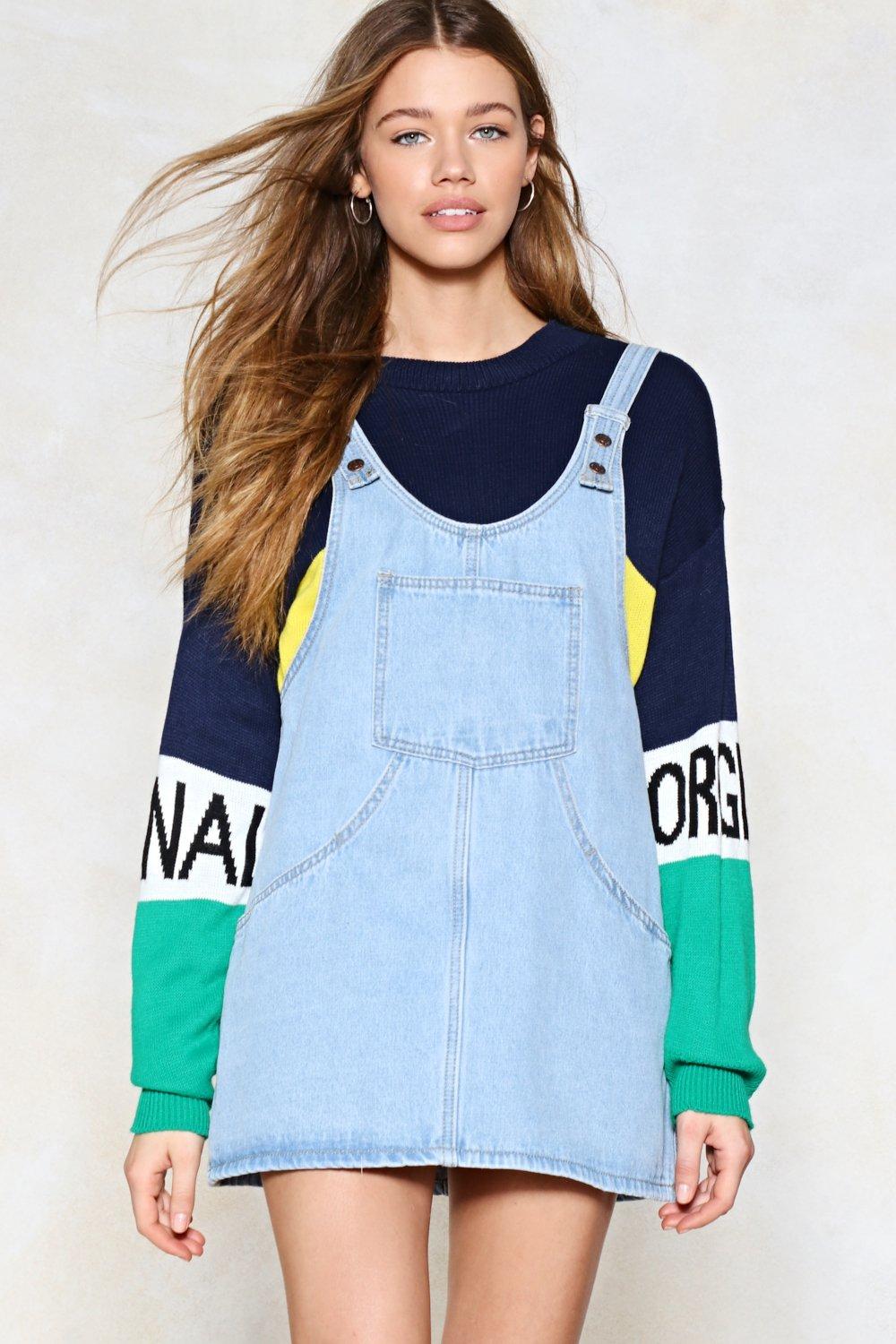 denim pinafore