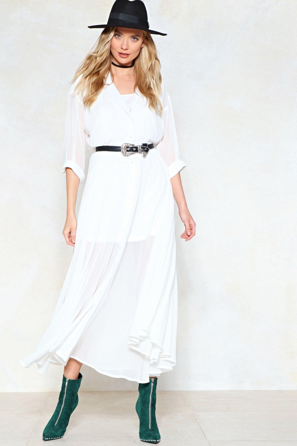 shirt maxi dress