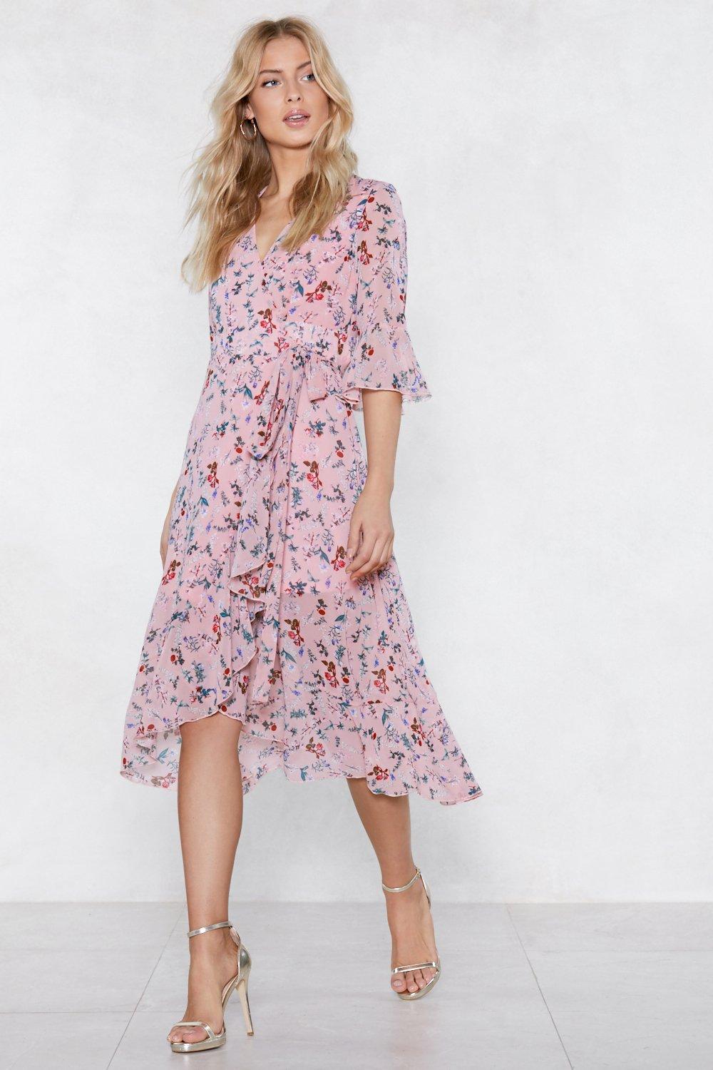 pink spring dress