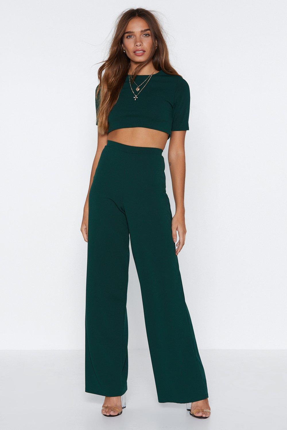 crop top and pants formal