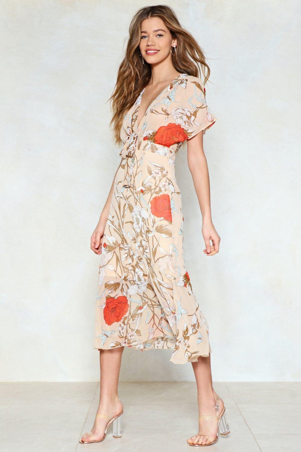 nasty gal floral dress