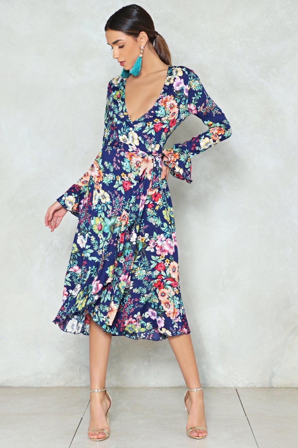 nasty gal floral dress