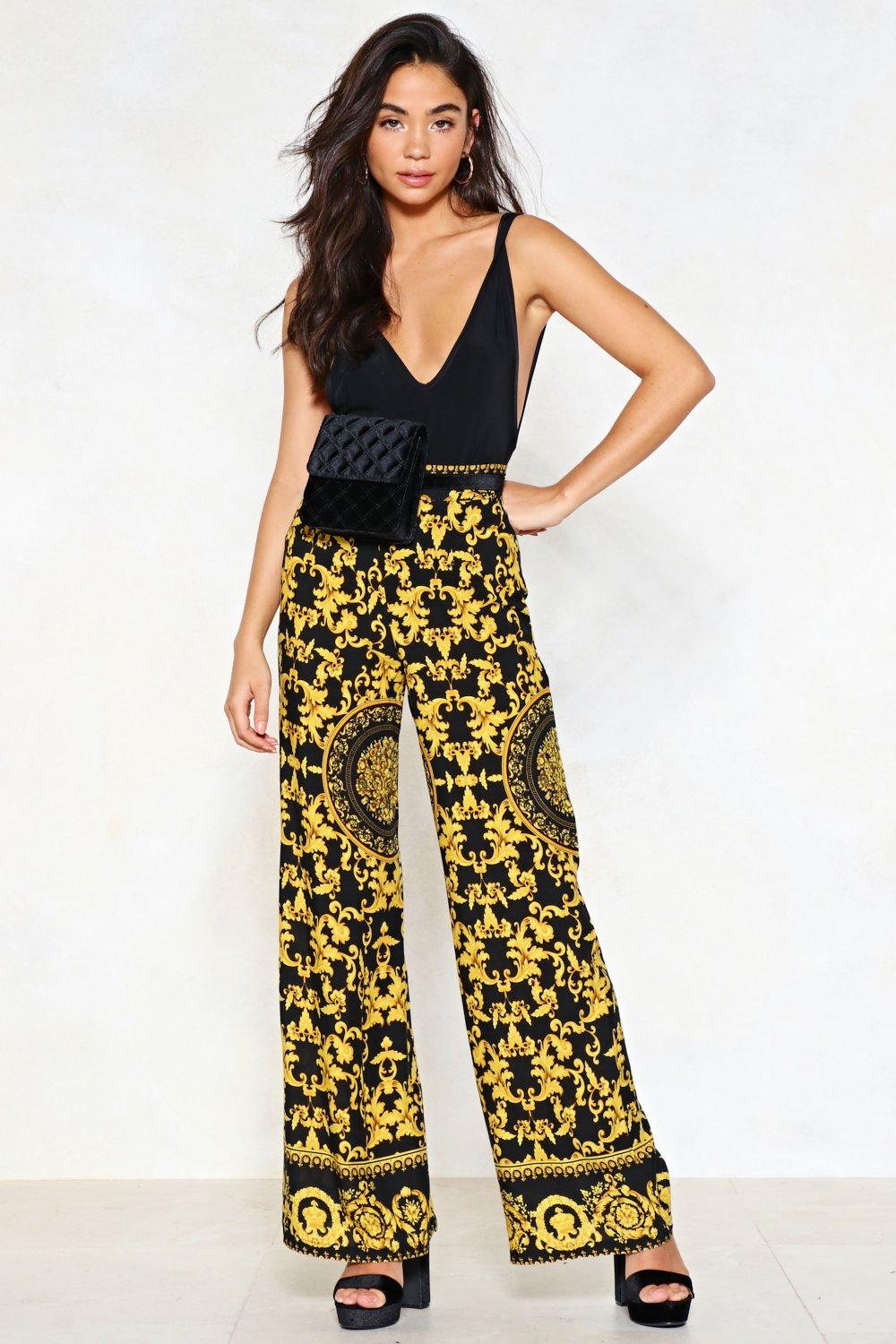 printed pants
