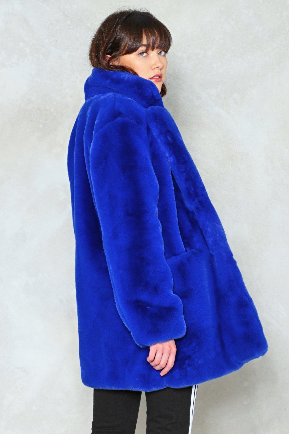 Surfin Bird Faux Fur Coat Hot Sale | bellvalefarms.com