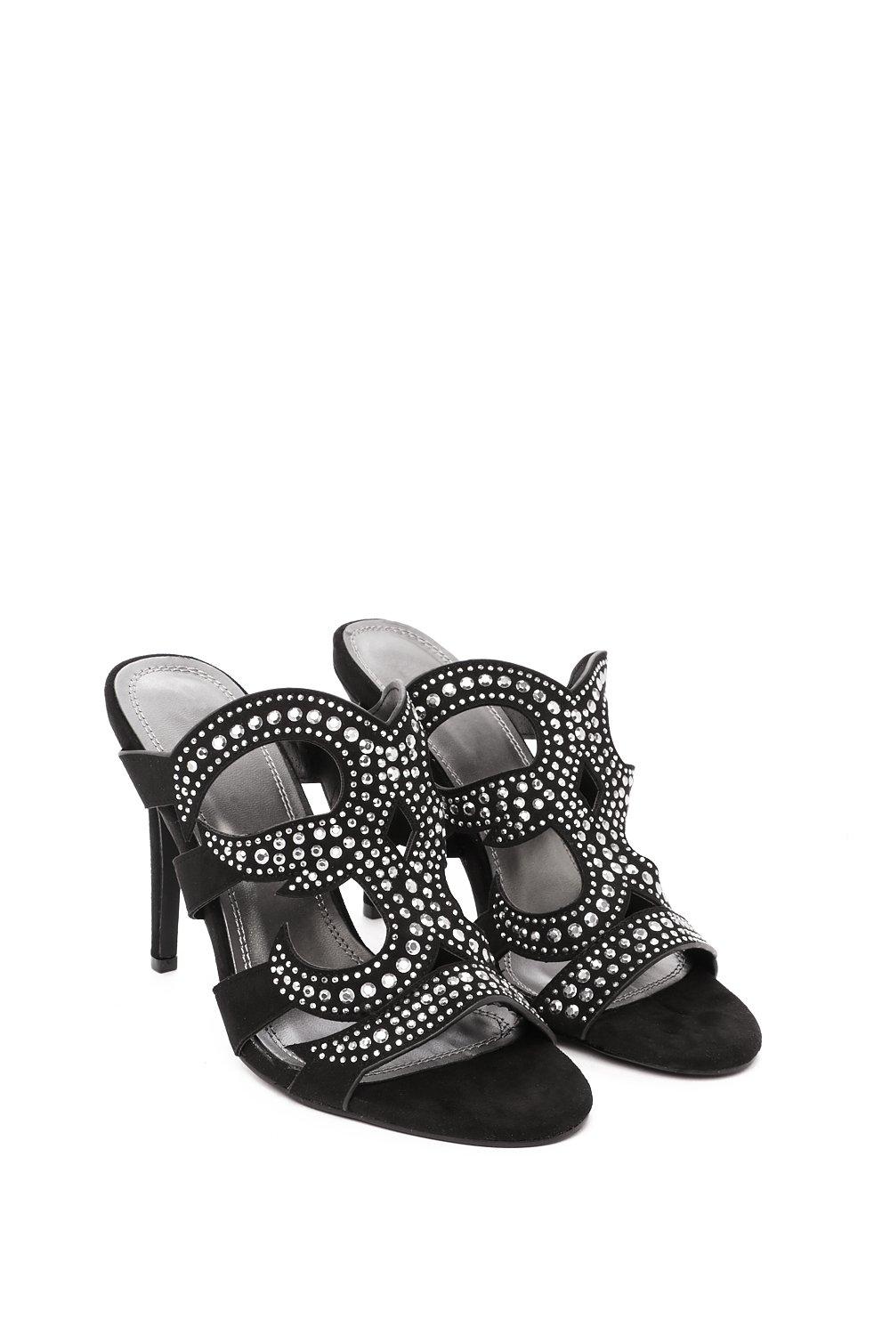 Embellished mule hot sale