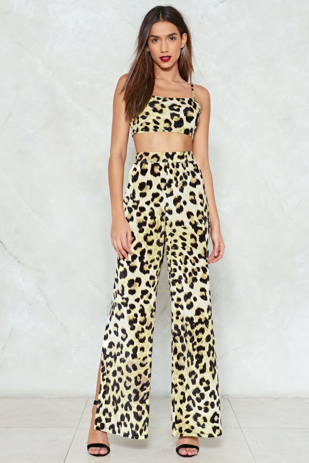 One Wild Night Leopard Pants image number 1