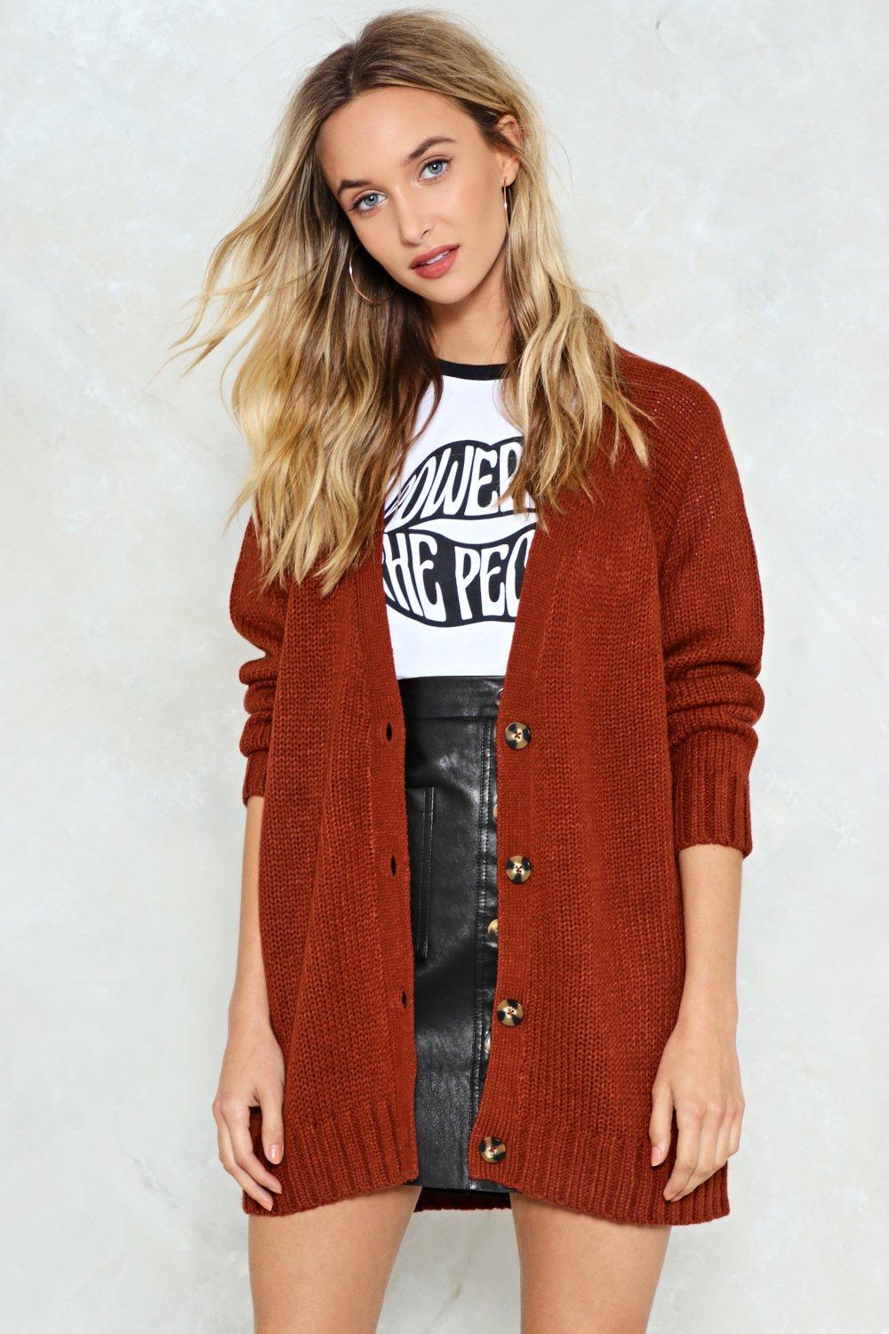 copper cardigan