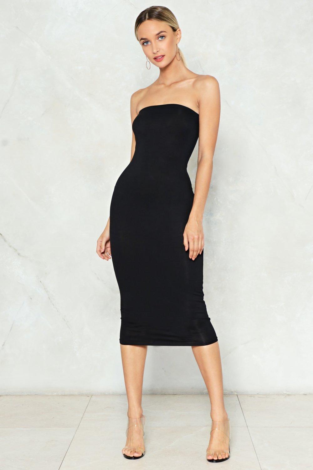 simple strapless dress