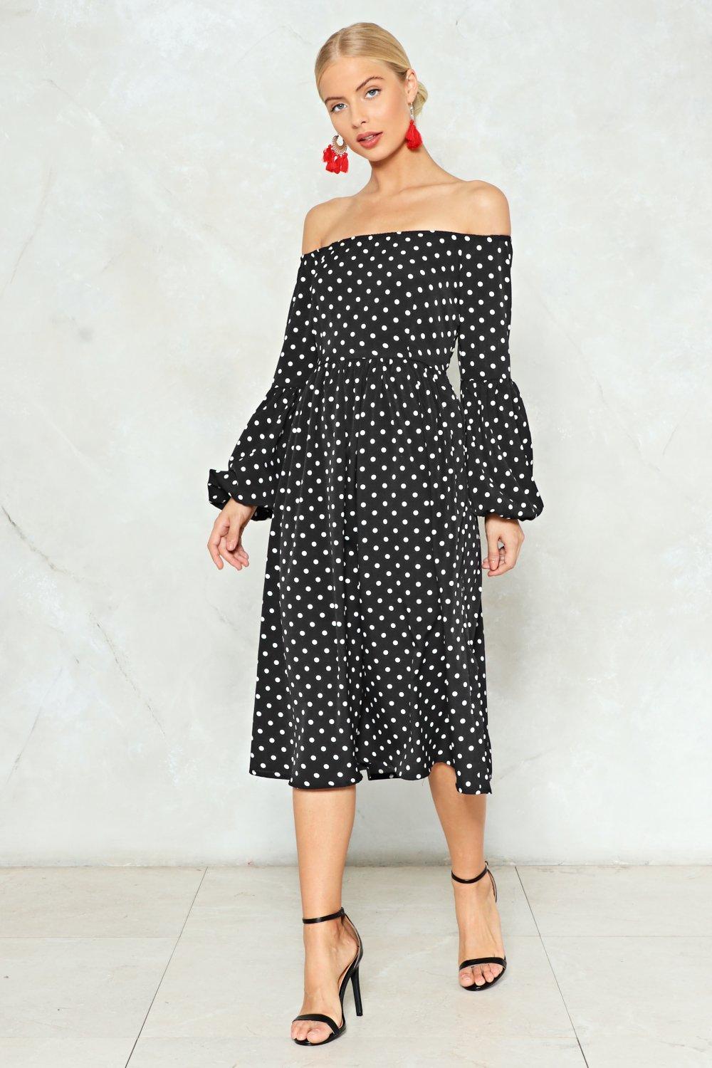 swing polka dot dress