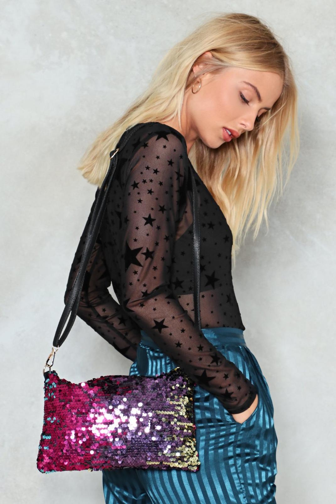 WANT Be Bright There Sequin Crossbody Bag image number 1