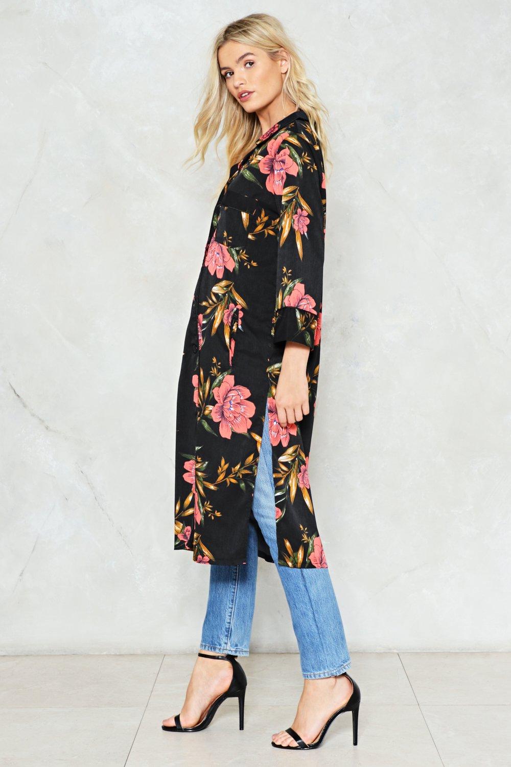 Spring to Mind Duster Coat Nasty Gal