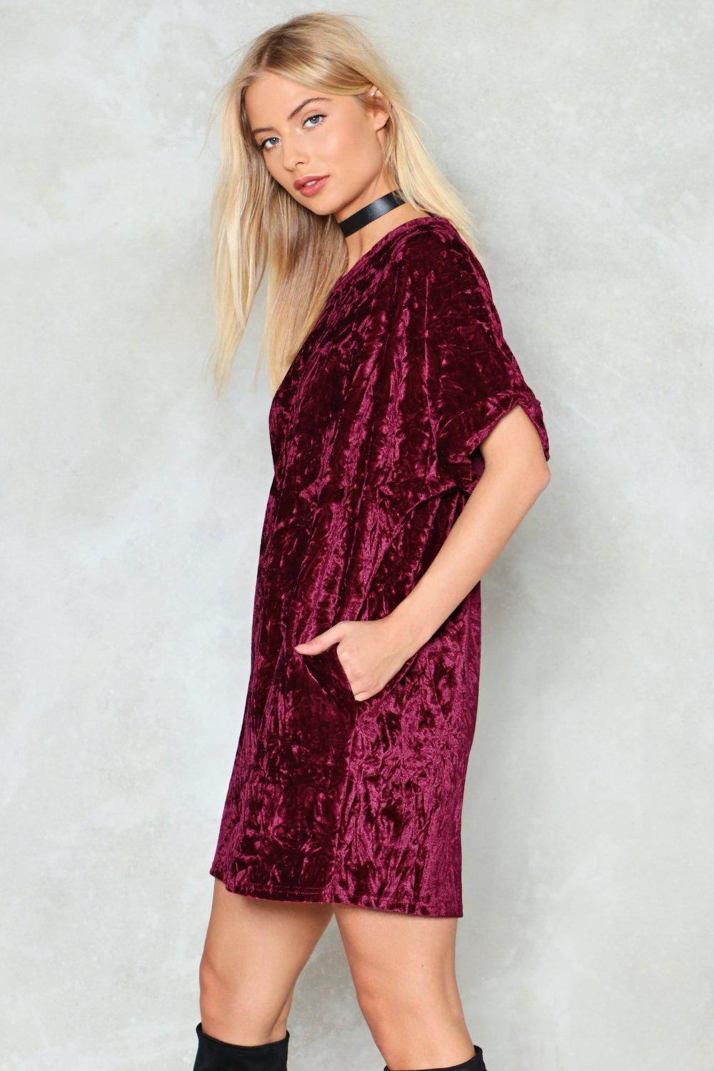 Velvet tee sale dress