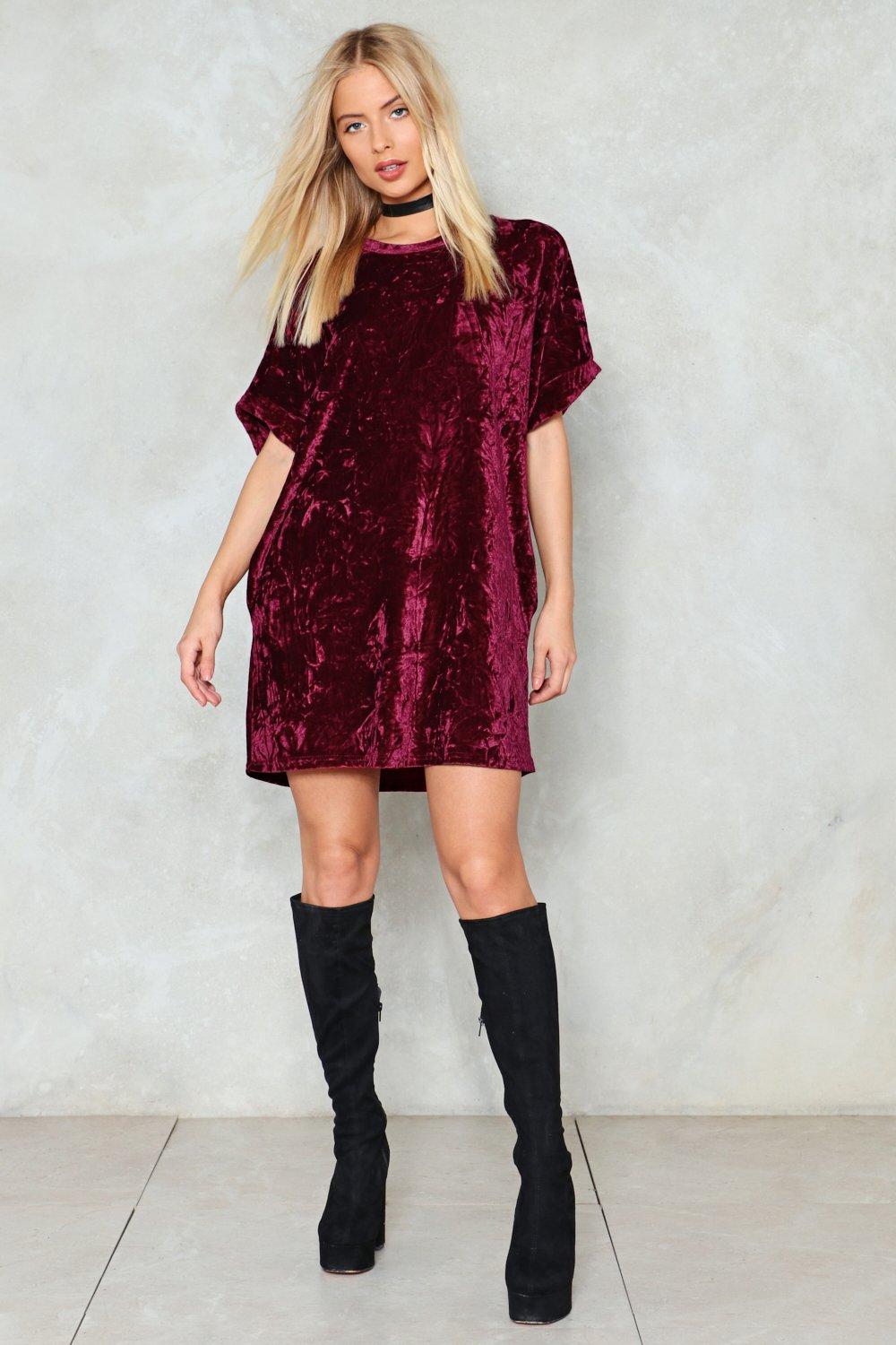 Velvet store tee dress