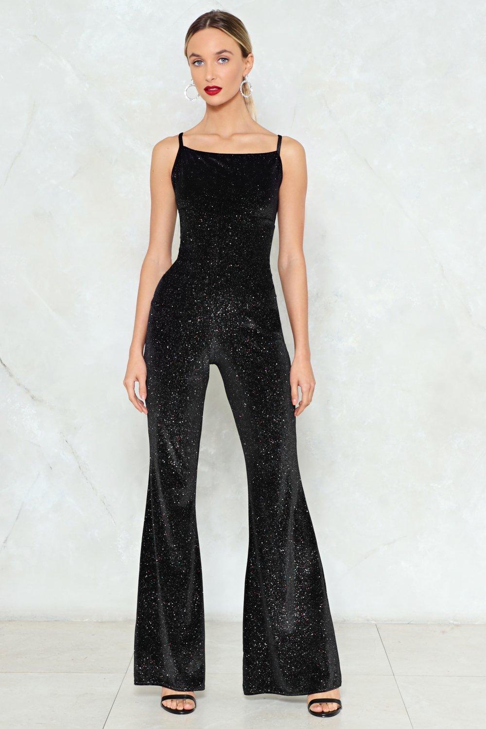 lurex glitter jumpsuit