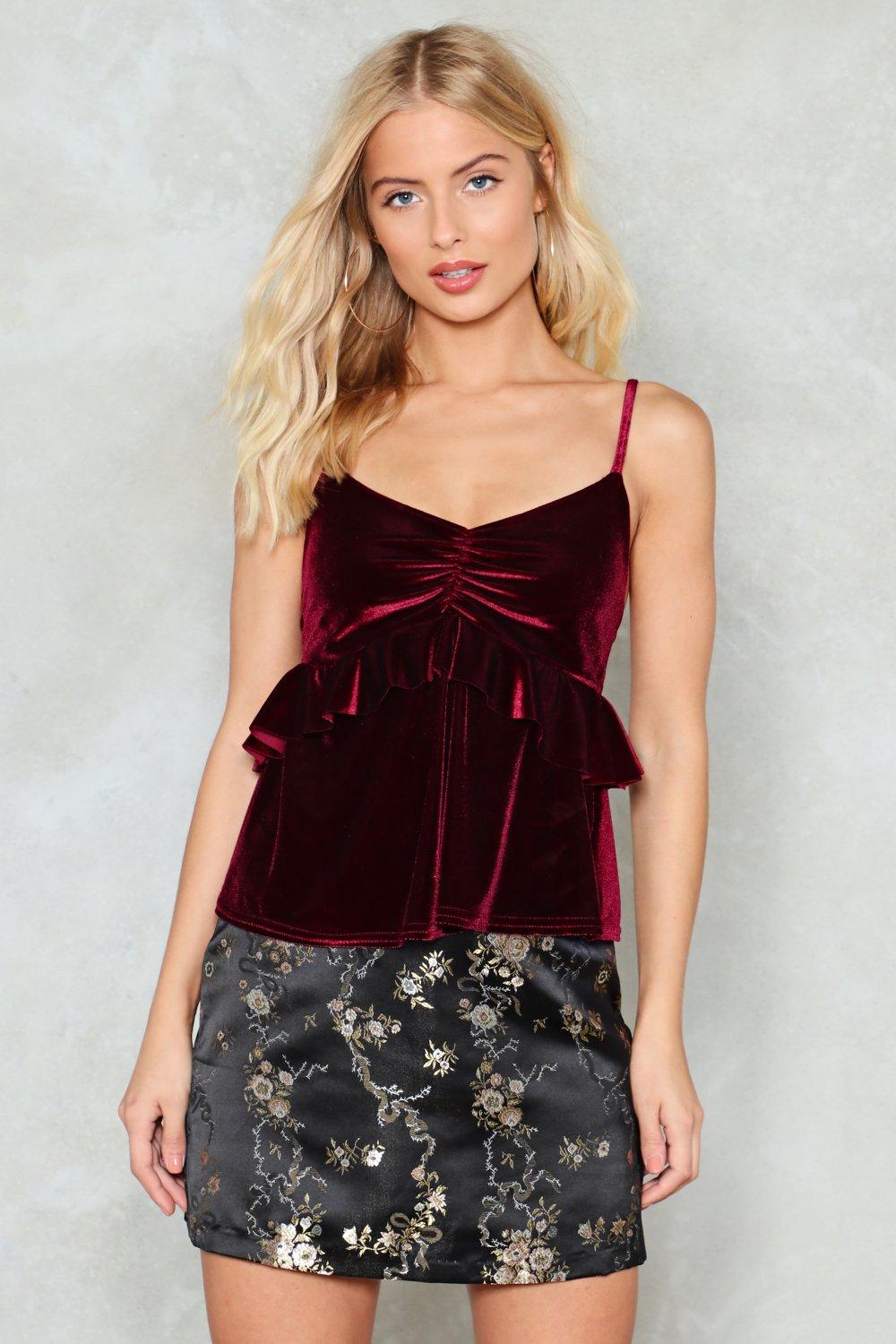 velvet cami