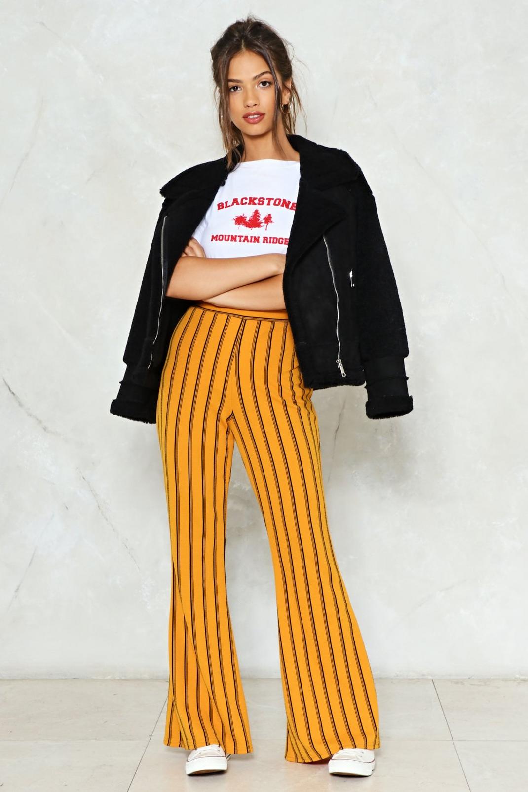 Reverting to Stripe Flare Pants image number 1