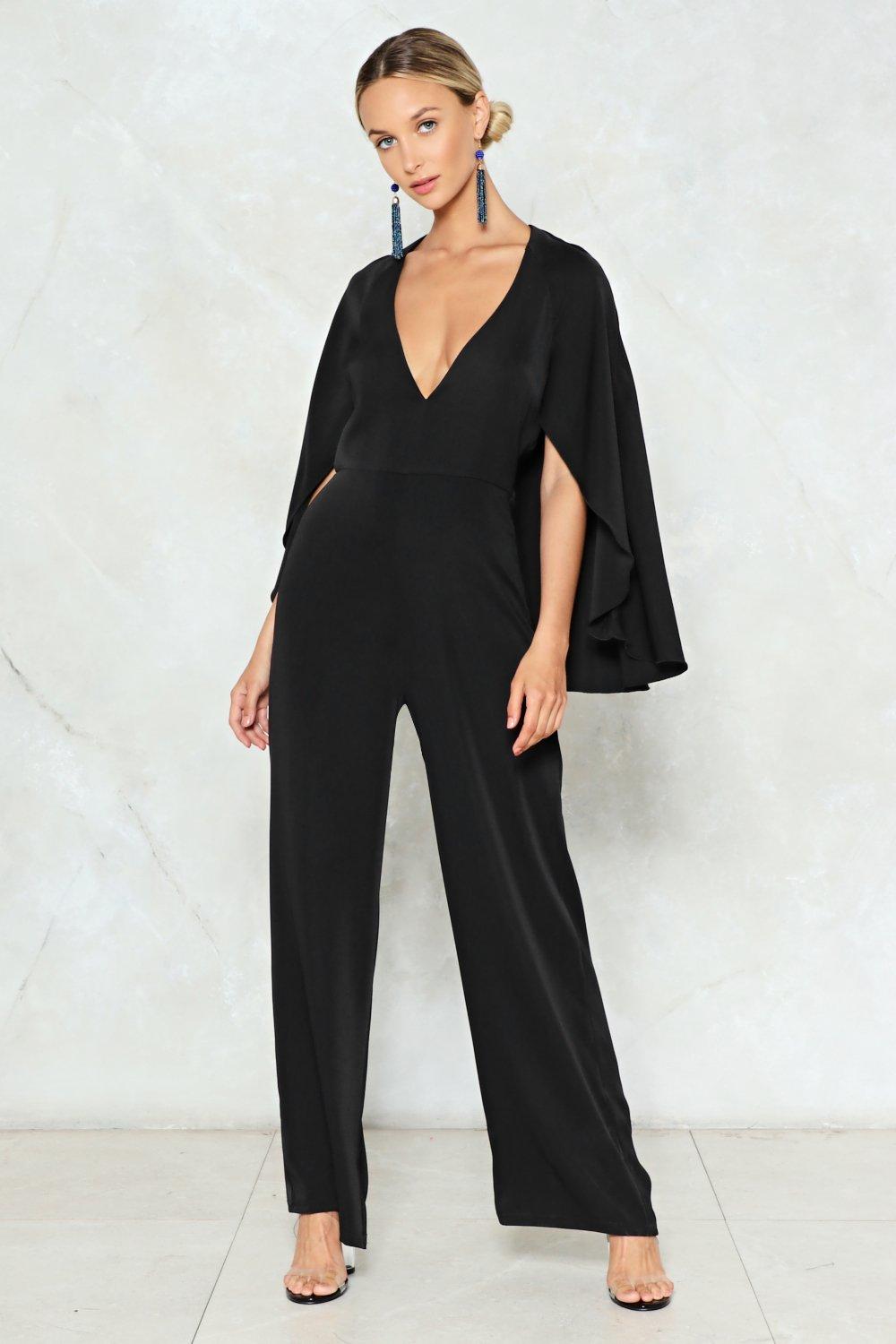 nasty gal black jumpsuit