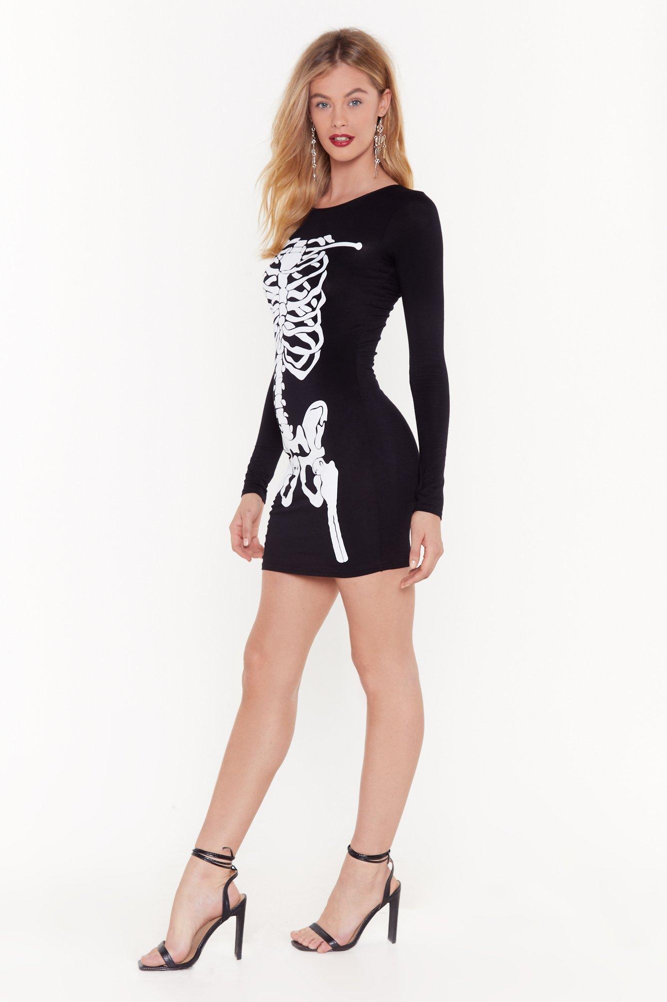 nasty gal skeleton dress