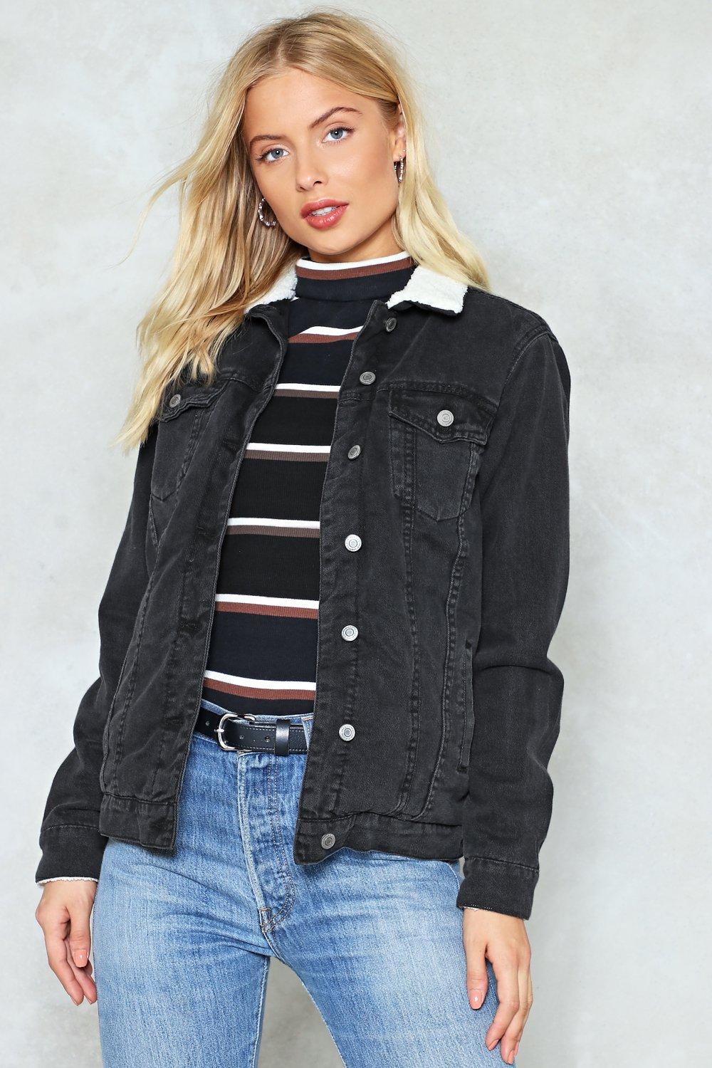 black denim jacket borg