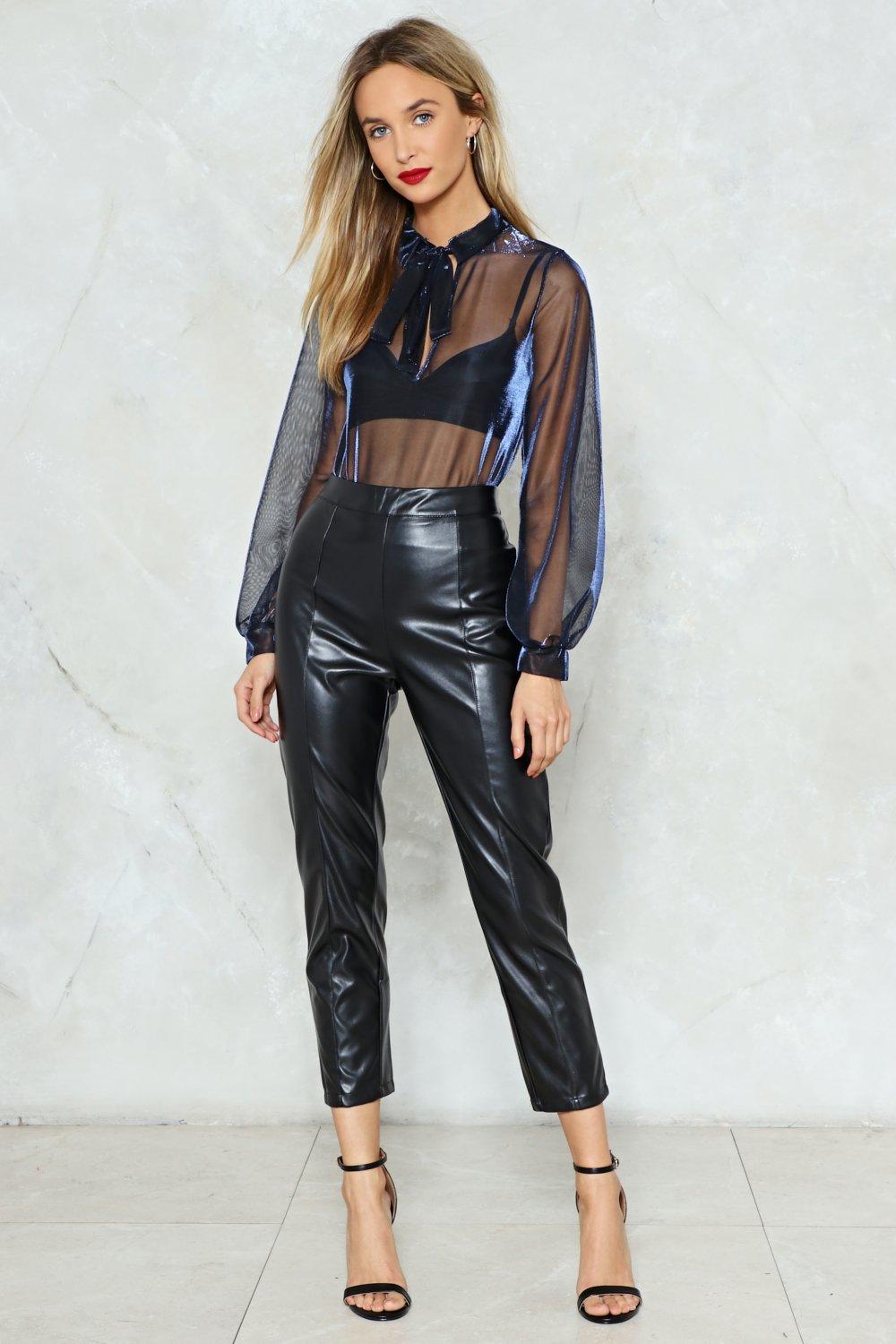 Nasty Gal, Pants & Jumpsuits, Hera Collection Black Mesh Sheer Full  Bodysuit