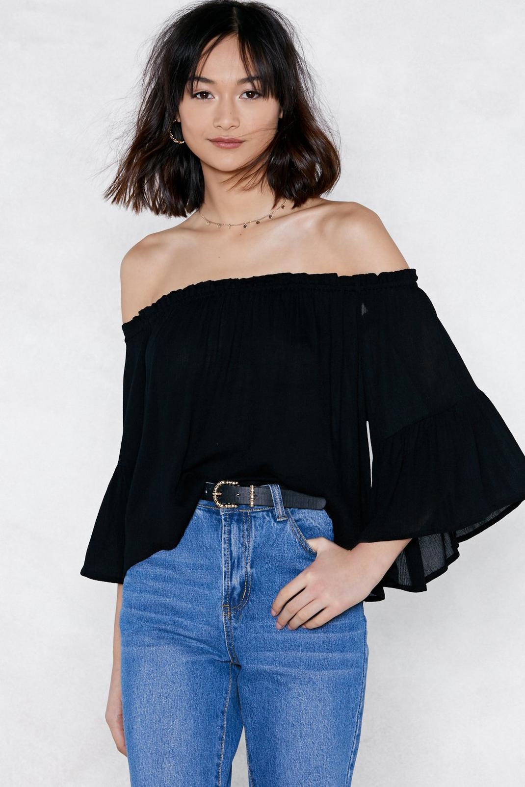 Be Dramatic Off-the-Shoulder Top image number 1