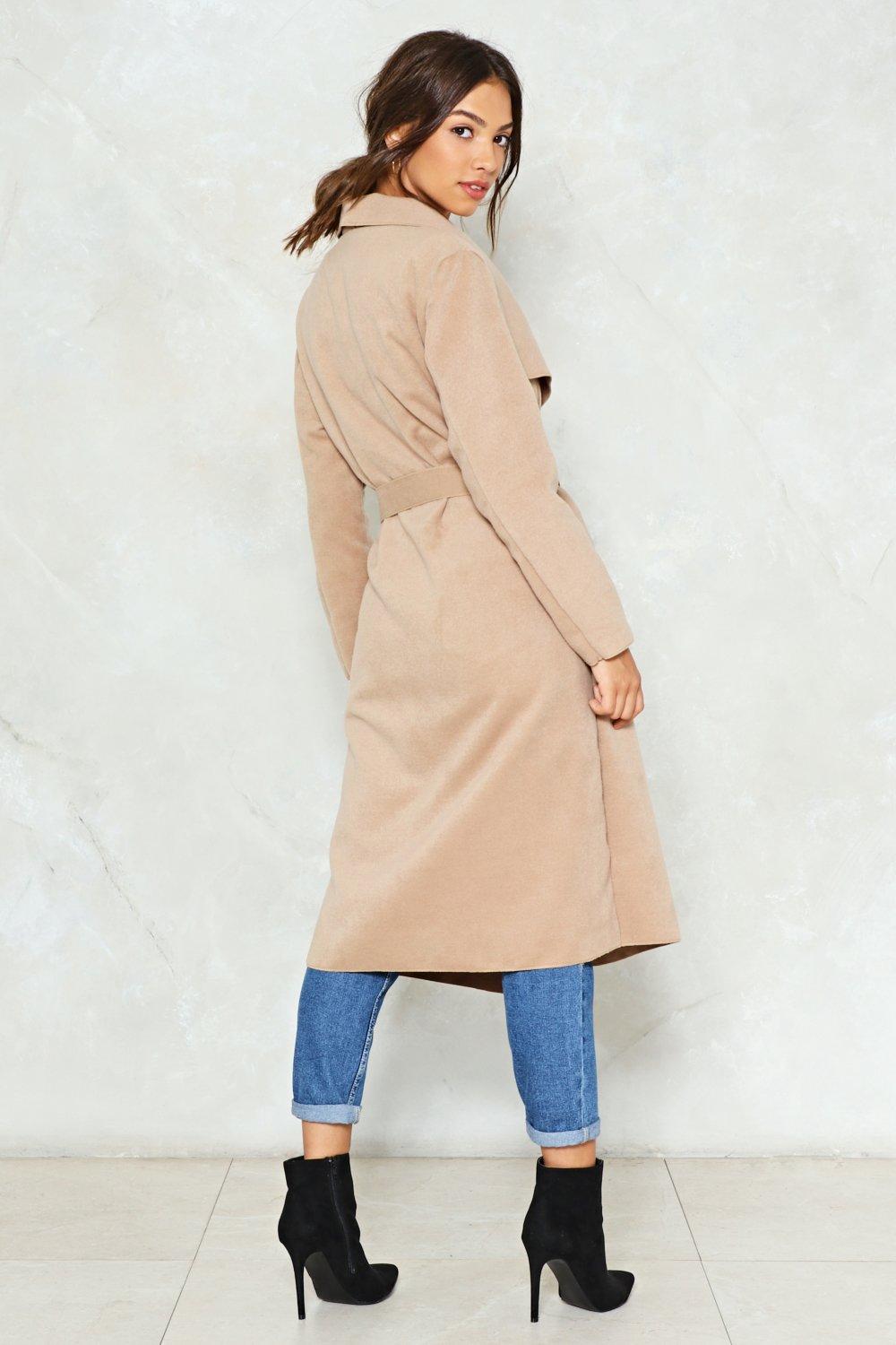 Let s Wrap It Up Waterfall Coat Nasty Gal