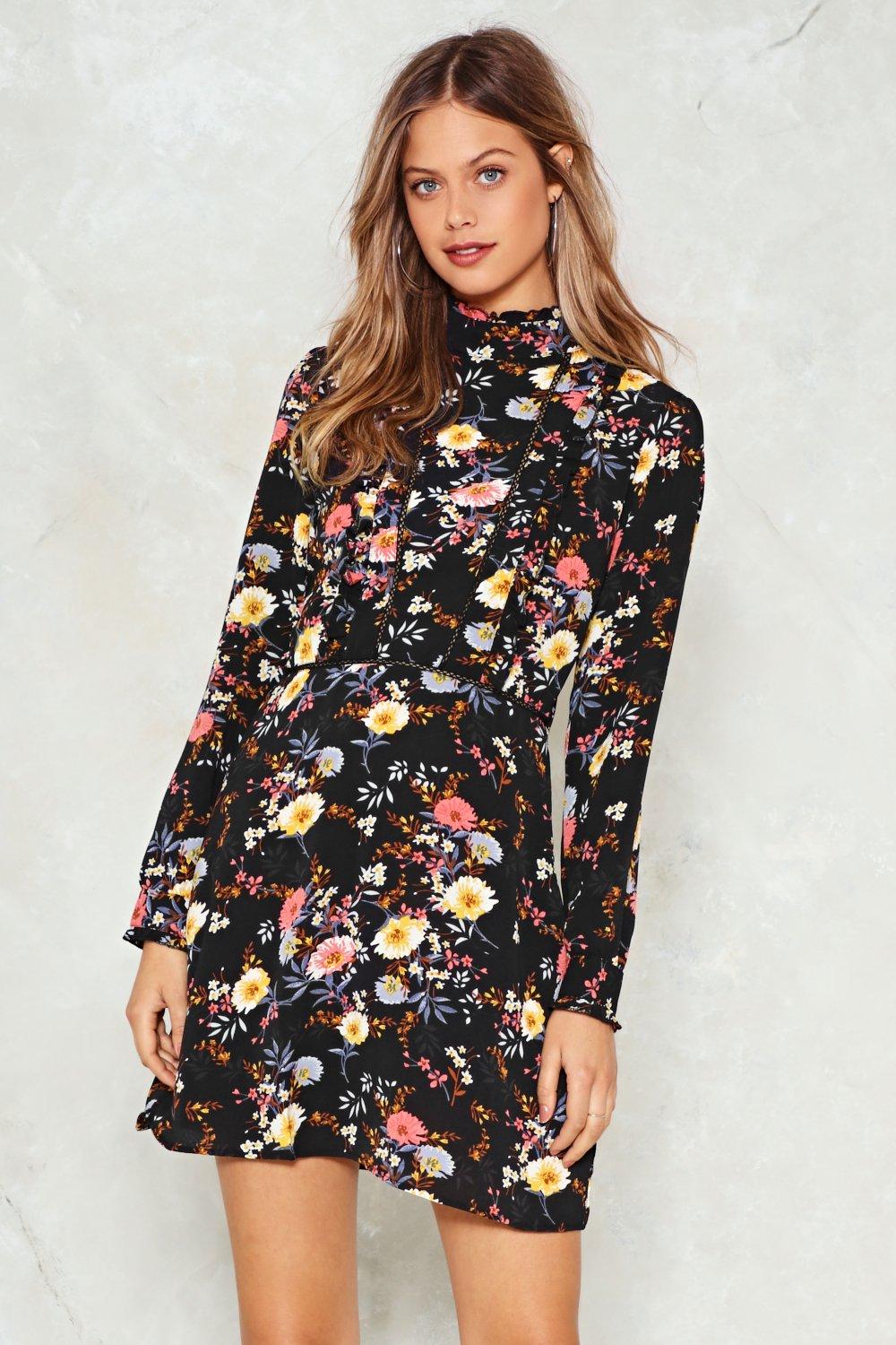 nasty gal floral dress