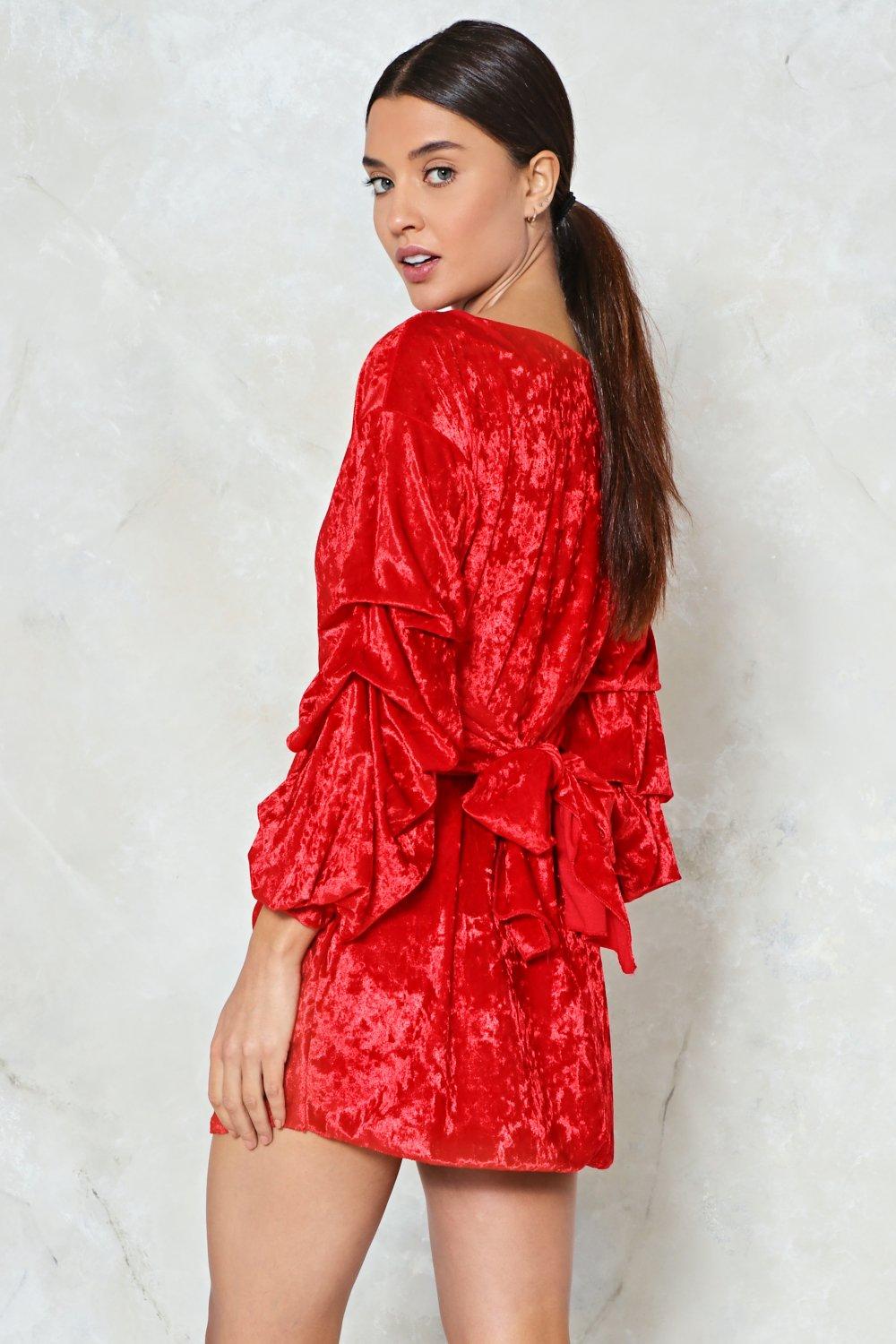 nasty gal velvet dress