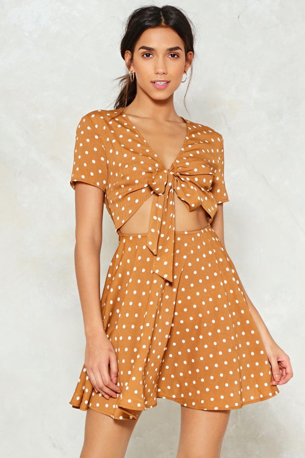 Knot in This Lifetime Polka Dot Dress image number 1
