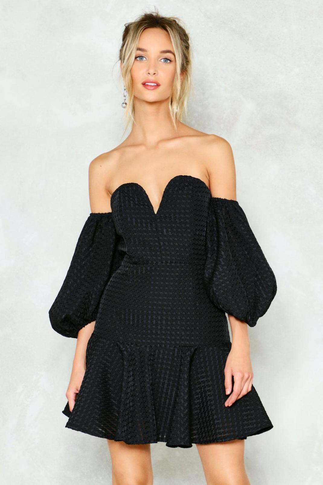 Have a Heart-to-Sweetheart Off-the-Shoulder Dress image number 1