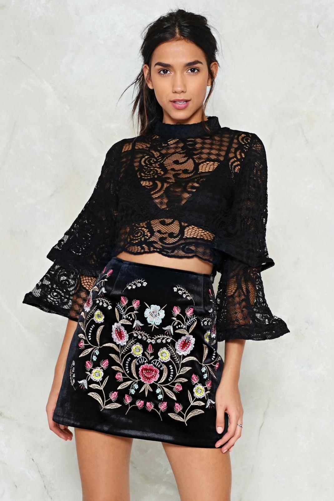 Meet Me Lace-to-Lace Crop Top image number 1