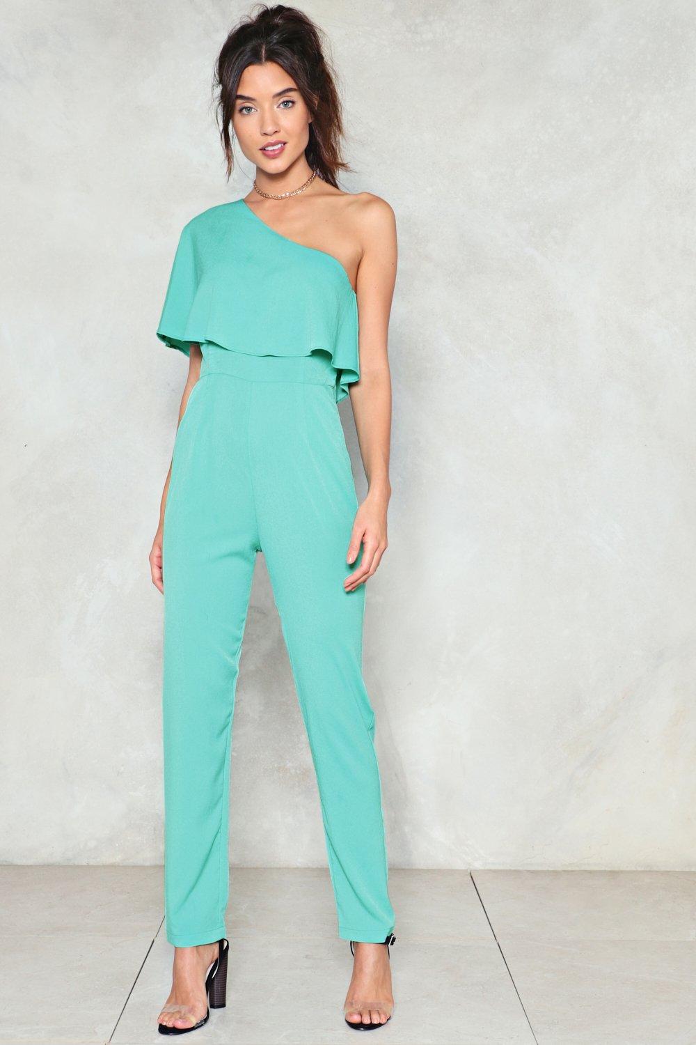 aqua jumpsuit