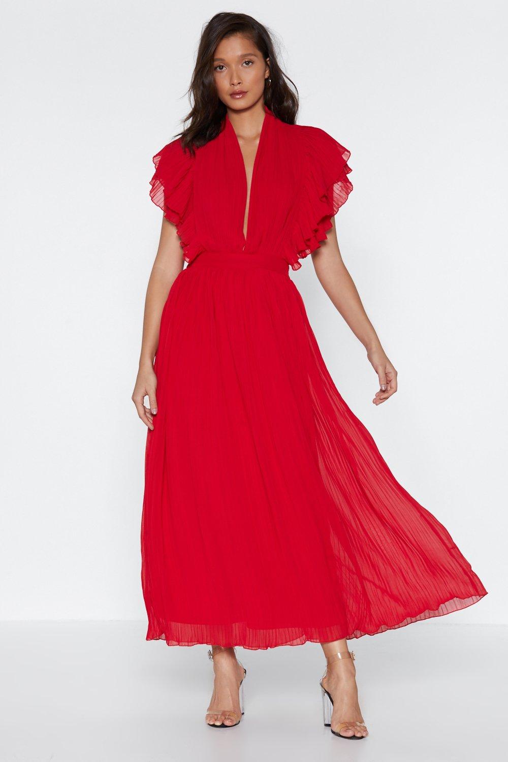 Nasty gal hotsell red dress