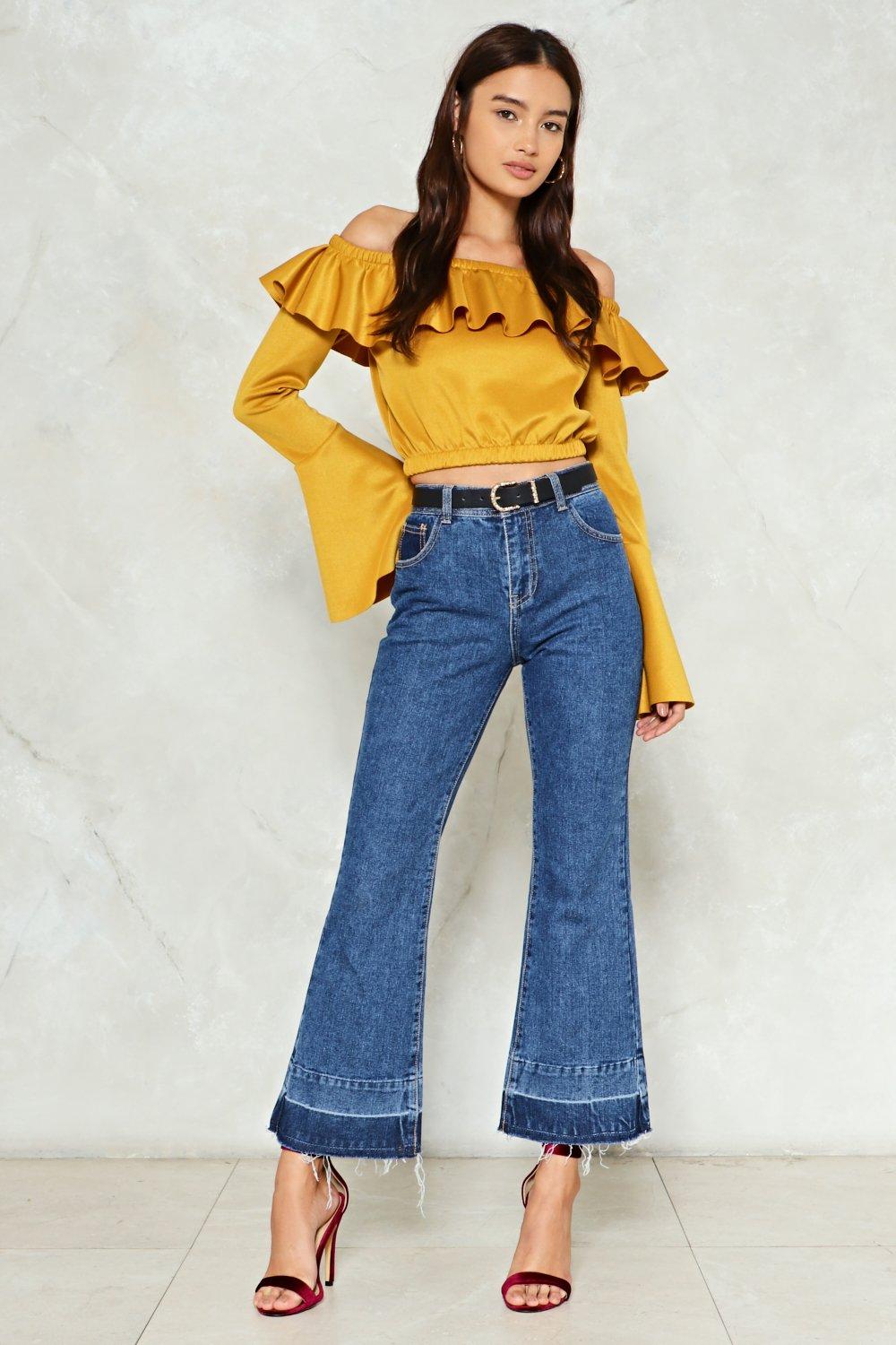 nasty gal flare jeans