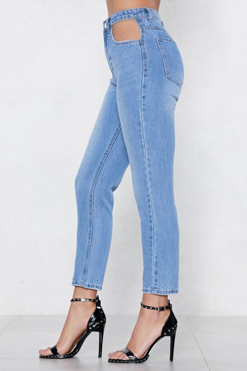 Jeans with no pockets best sale