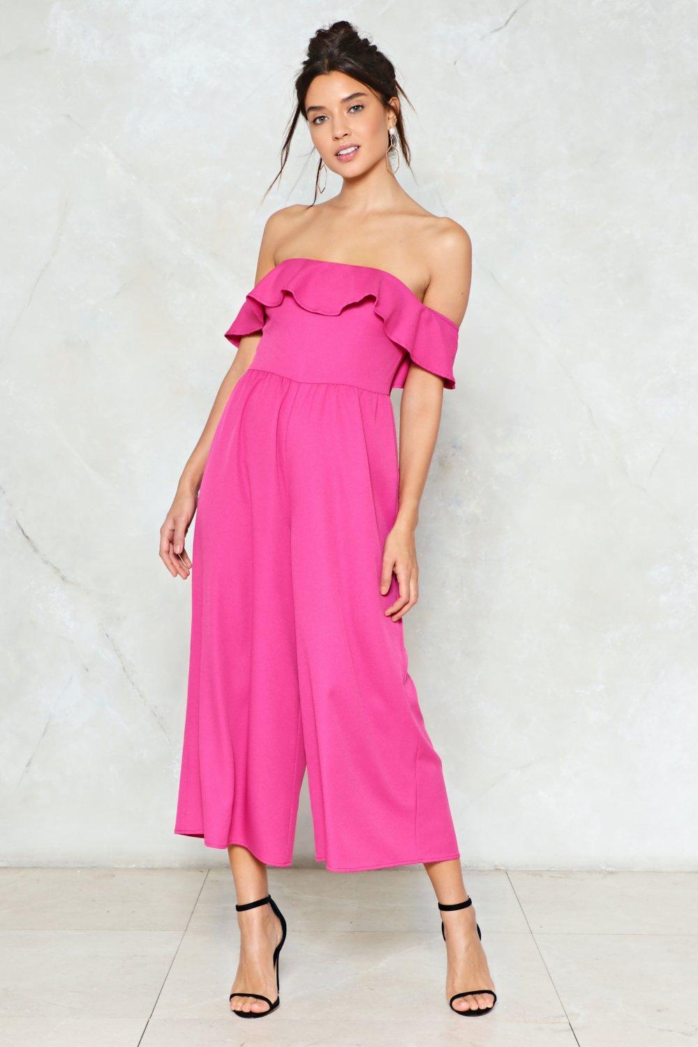 pink culotte jumpsuit