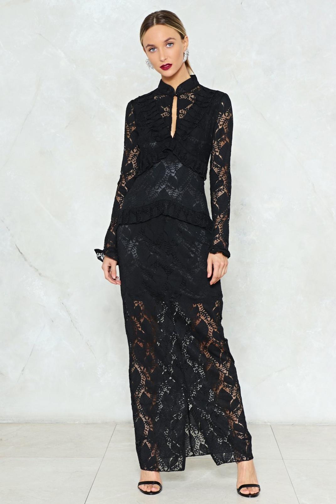 Down to Earth Lace Maxi Dress image number 1