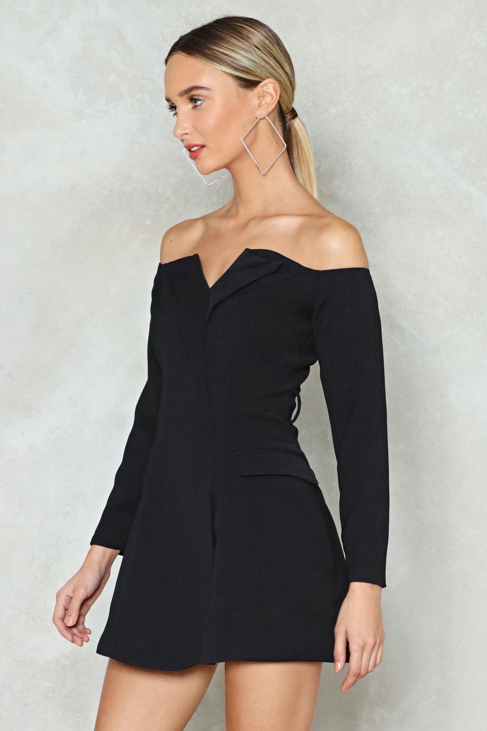 A Real Trail Blazer Off the Shoulder Dress Nasty Gal