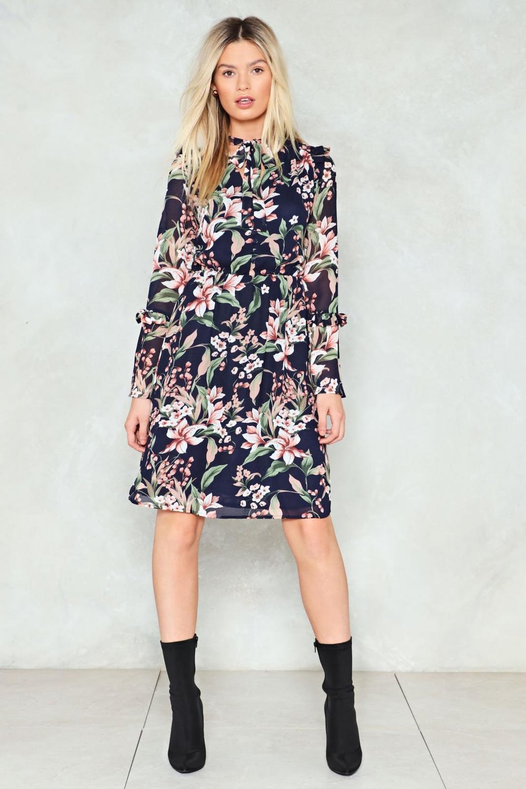 It's Flor-All or Nothing Shirt Dress image number 1