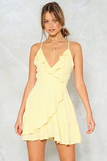 Picture This Ruffle Mini Dress | Nasty Gal