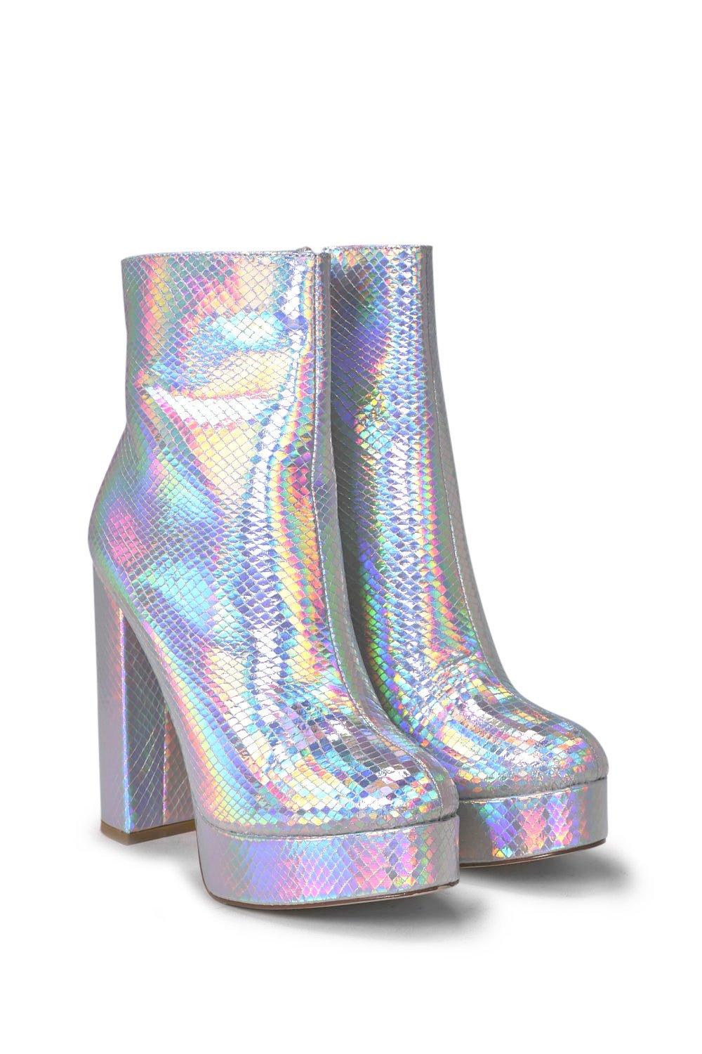 Holographic boots clearance