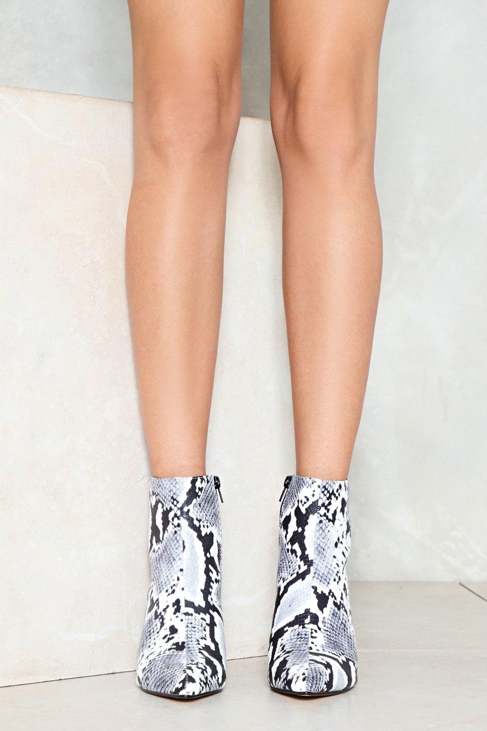 Let s Raise the Snakes Backless Boot Nasty Gal