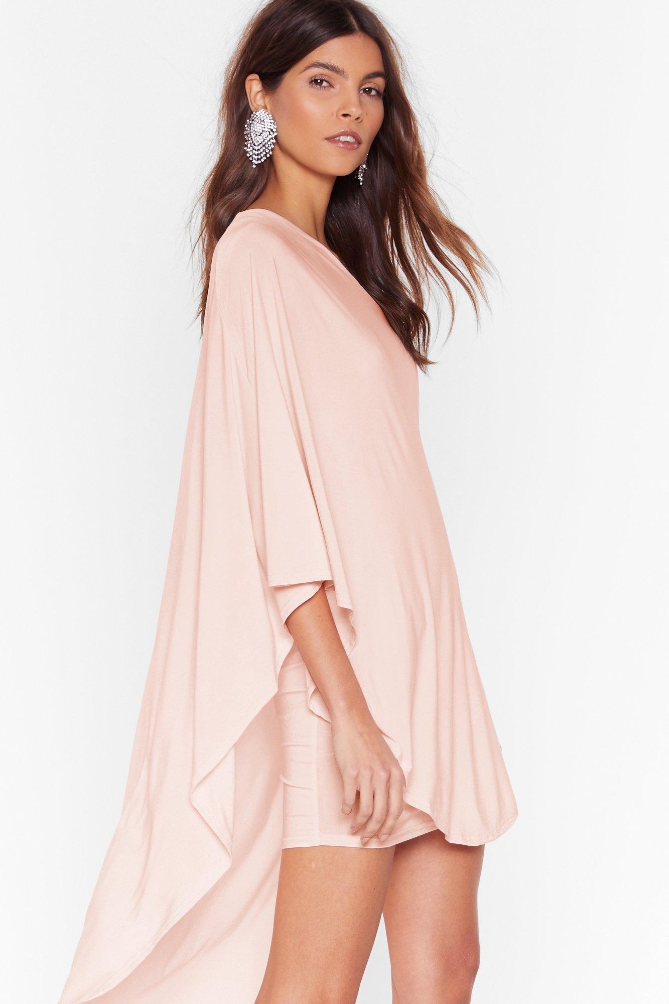 Double Layer Dress with Asymmetric Overlay