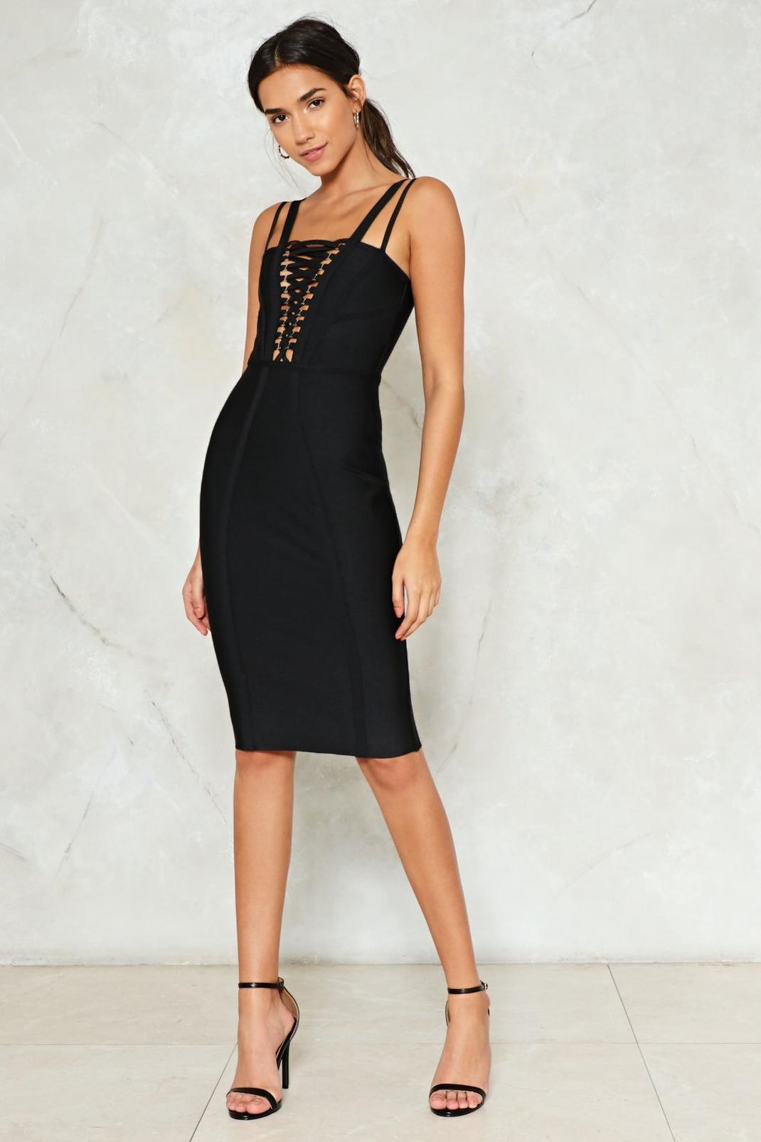 Crosstown Traffic Lace-Up Dress image number 1