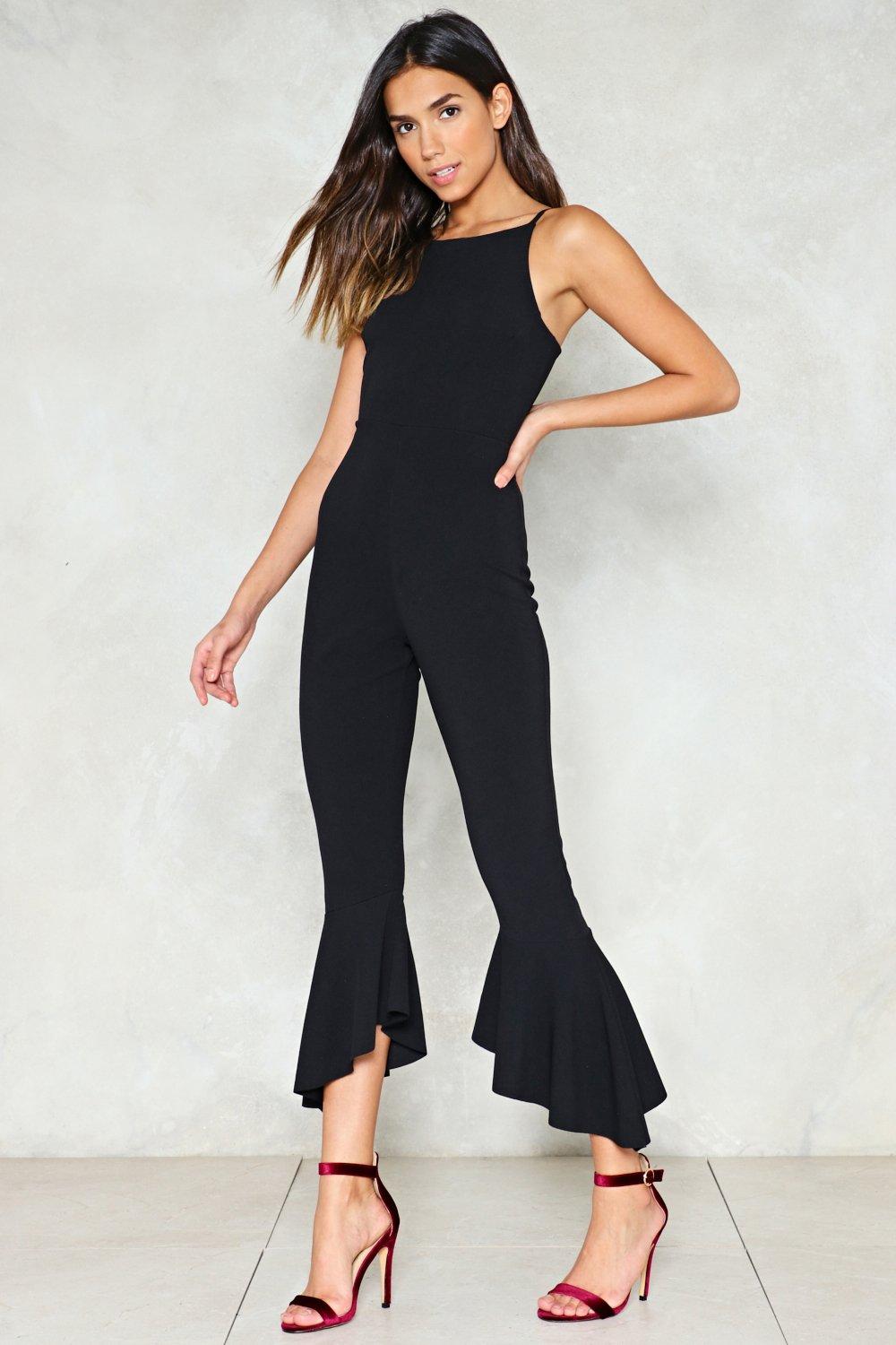 ruffle jumpsuit